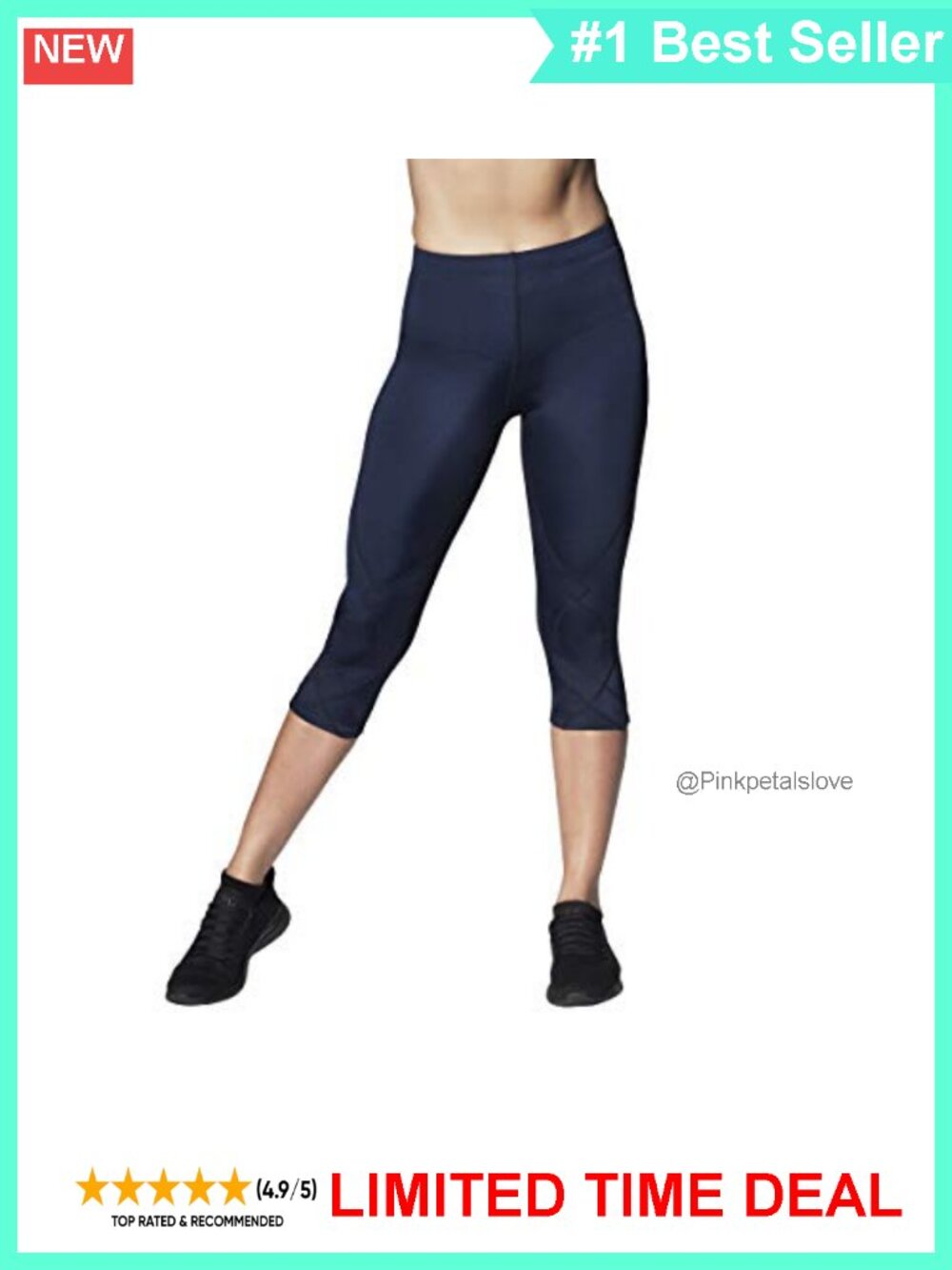 CW-X Stabilyx Mid Rise 3/4 Compression Tights Running Training